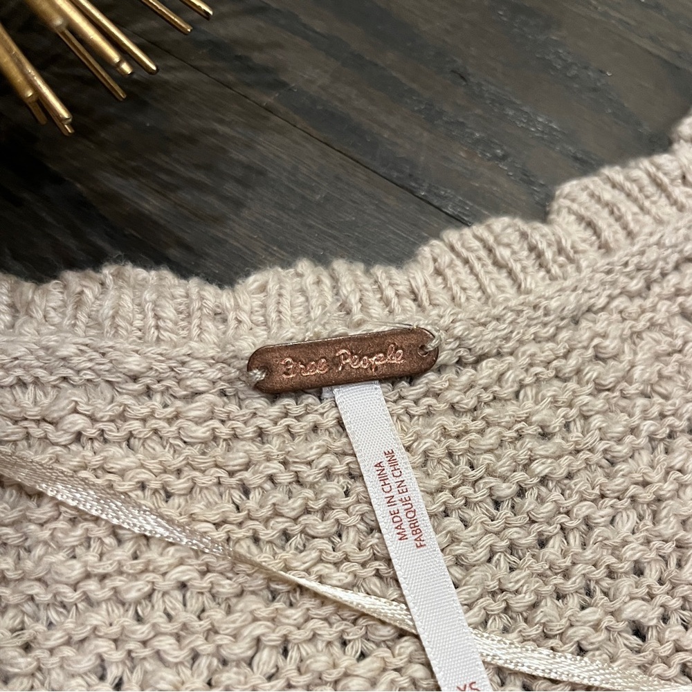 Free People Bree Pullover in Summer Khaki Size XS - Picture 5 of 8